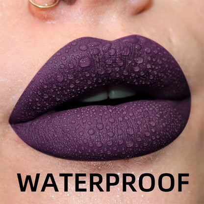 Matte Velvet Lip Gloss – 19 Shades | Waterproof & Long-Lasting