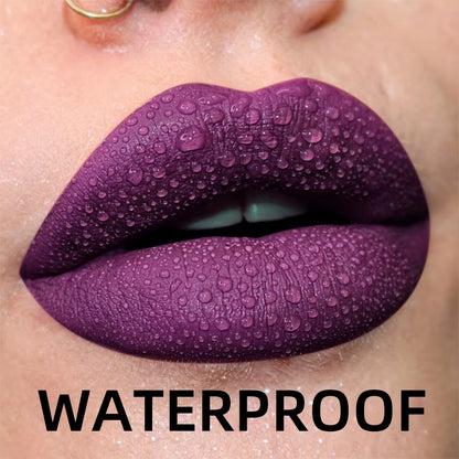 Matte Velvet Lip Gloss – 19 Shades | Waterproof & Long-Lasting