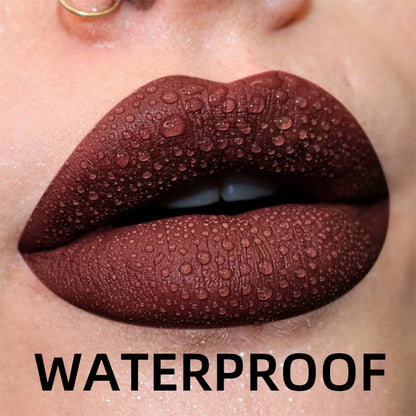 Matte Velvet Lip Gloss – 19 Shades | Waterproof & Long-Lasting