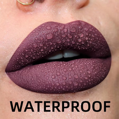 Matte Velvet Lip Gloss – 19 Shades | Waterproof & Long-Lasting