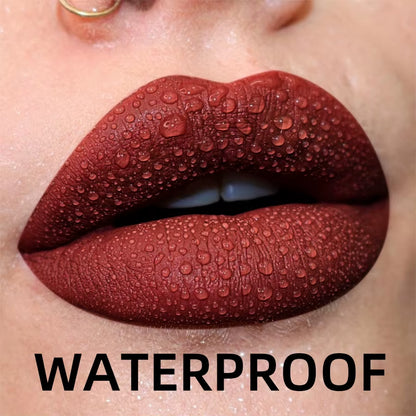Matte Velvet Lip Gloss – 19 Shades | Waterproof & Long-Lasting